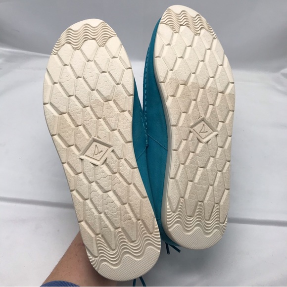 Sperry Moc-Sider Slip-On Sneaker Blue Quilted Size 11 - Picture 8 of 10